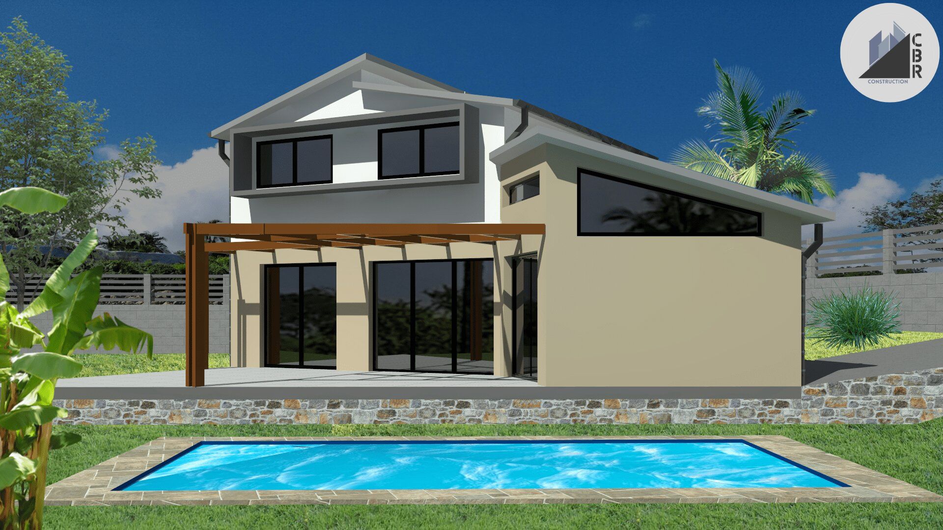 modèle de villa citrine créer par Concept Bâtiment Réunion