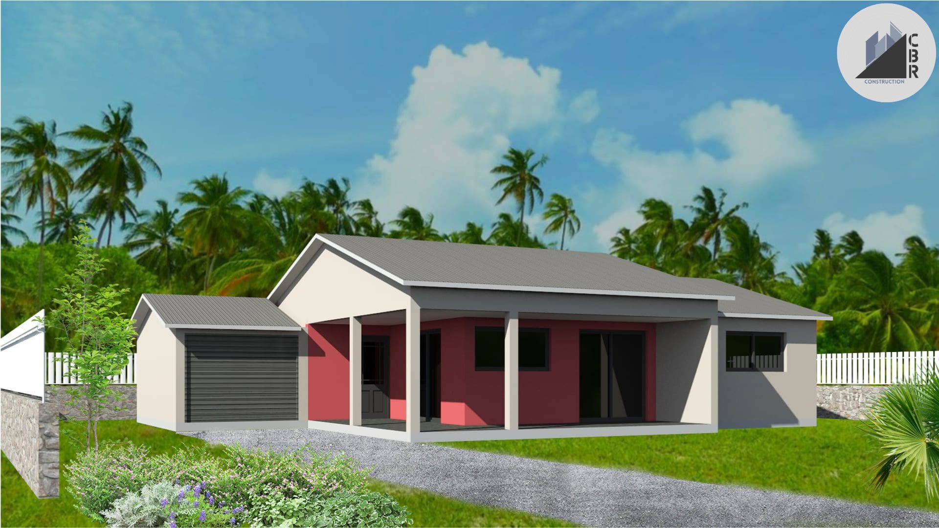 modèle de villa jasmina créer par Concept Bâtiment Réunion