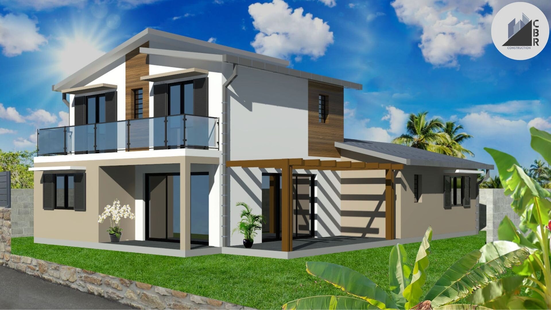 modèle de villa topaze créer par Concept Bâtiment Réunion
